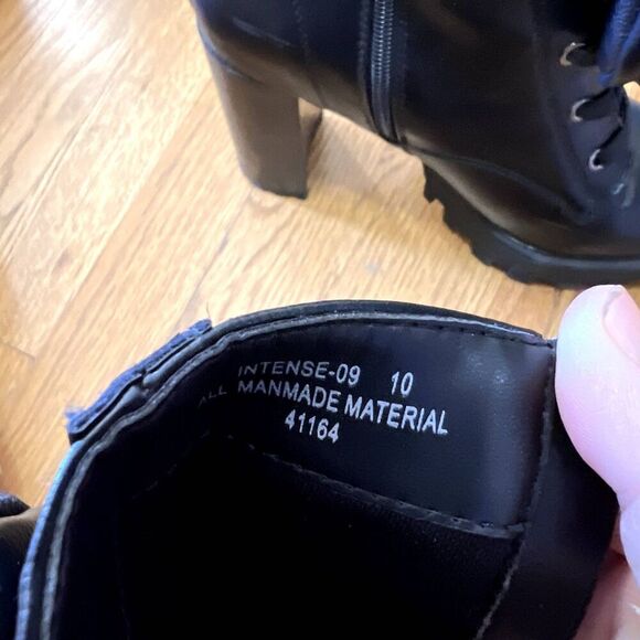 Bamboo Combat Glam Boots‎ - Black - size 10 - Picture 3 of 9